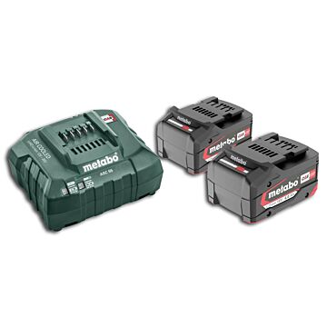 METABO Basis Set für Pick u Mixx 2 x 4,0 Ah, Ladegerät, 2 x Akkupack