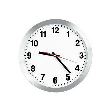 BÜRK MOBATIME Funk-Wanduhr D=300mm Elegant Ziffernblatt schwarz / mit Zahlen