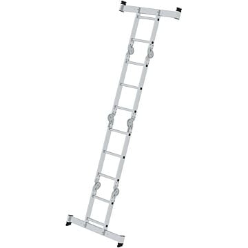 MUNK Vielzweckleiter Alu 31310 2,85 m Länge, 2 x 2 + 2 x 3 Sprossen (4,00 m AH) (Günzburger Steigtechnik)