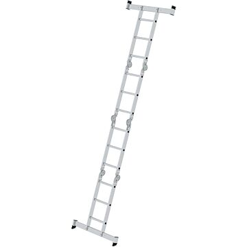 MUNK Vielzweckleiter Alu 31312 3,65 m Länge, 4 x 3 Sprossen (4,80 m Arbeitshöhe) (Günzburger Steigtechnik)