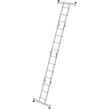 MUNK Vielzweckleiter Alu 31314 4,20 m Länge, 2 x 3 + 2 x 4 Sprossen (5,30 m AH) (Günzburger Steigtechnik)