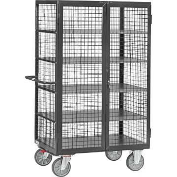 FETRA Kastenwagen 5392 grau 1000x680mm Gitter Riegel