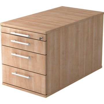 HAMMERBACHER Rollcontainer TC30 42,8x80x51,2 cm Nussbaum