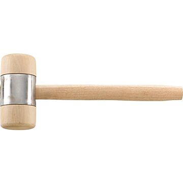 HOLZHAMMER DIN 7462B KOPF-D. 80X160MM MIT METALLMANTEL, FORTIS