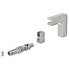 GU Oberlicht Winkelgetriebe Eckumlenkung Ventus F200 – Mit Abdeckung, Silber, Für Dachfenster