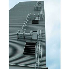 MUNK Steigleiter mit Rückenschutz Alu natur Steighöhe 9,52 m kaufen
