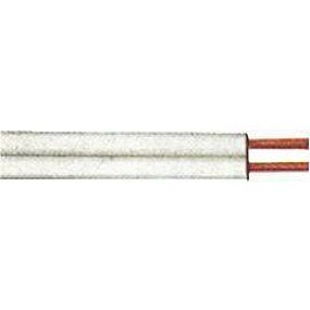 CAB ELECTRIC twin cable H03VH-H 2x0,75mm2, 25m-ring, white kaufen