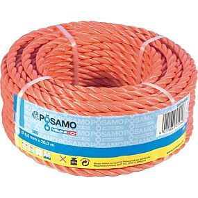 PÖSAMO  Polypropylen-Seil (3-schäftig gedreht), DIN EN 699, orange, Ring kaufen