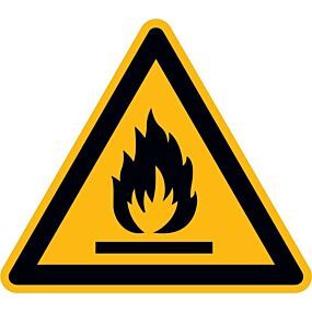 SAFETYMARKING  Warnschild „Warnung vor feuergefährlichen Stoffen” kaufen