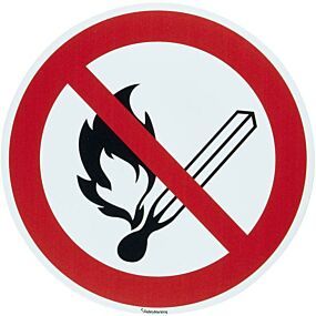 SAFETYMARKING Verbotsschild „Keine offene Flamme, Feuer, offene Zündquellen und Rauchen verboten” kaufen
