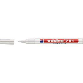 EDDING Edding 751 Lackmarker weiß, Strichstärke 1-2 mm (Markierstift)  kaufen